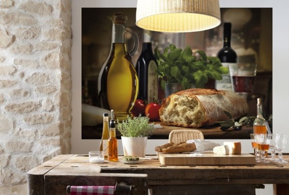 fotomural bodegon pane e olio 1-618