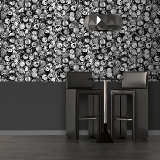 Papel Para Empapelar de Latas Aplastadas