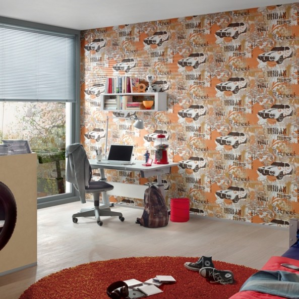 Papel Pintado Juvenil Estilo Urbano